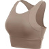 high-elastic round neck sleeveless short solid color yoga vest NSYWH139355