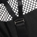 conjunto de ropa interior de perspectiva sin mangas en el pecho con cremallera de talla grande de color sólido NSOYM139411