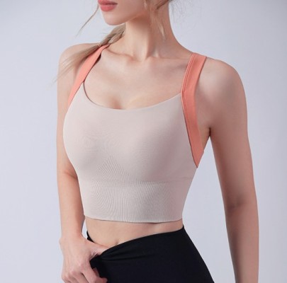Hip-lifting High-elastic Sleeveless Short Slim Backless Solid Color Sports Yoga Vest NSYWH139354