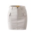 retro high waist side pocket elastic sheath skirt NSZQW138198