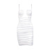 solid color satin pleated sleeveless mini slip dress NSHT138204