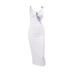 solid color hollow slip sheath dress NSHT138372