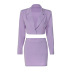 solid color crop suit jacket and skirt set NSHTL138496