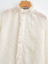 camisa de manga larga con cuello alzado de color liso con botonadura sencilla NSAM139682