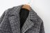 texture metal double-breasted short lapel long sleeve suit NSAM139684