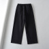 beveledstitching loose wide-leg stripe jeans NSAM139694