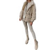 warm lapel long-sleeved loose solid color plush coat NSONF139711