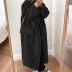abrigo casual de manga larga de color sólido con solapa suelta NSONF139729