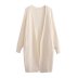 long-sleeved loose long solid color knitted cardigan NSYXB139757