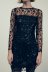sequin slim long-sleeved stitching round neck solid color dress NSAM139762
