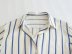 loose lapel long sleeve striped silk satin shirt NSAM139775