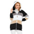 plush zipper color matching long sleeve hooded jacket NSMVS139809