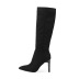 pointy side zipper simple stiletto high-heeled mid-tube boots NSZLX139436
