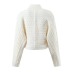 short High-neck long sleeve solid color sweater NSXDX139438