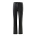 high waist slim solid color PU leather flared pants NSXDX139440