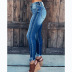 stretch slim high waist tassel jeans NSCXY139499