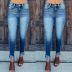 stretch slim high waist tassel jeans NSCXY139499