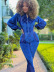 slim long-sleeved stitching zipper solid color mesh Korean velvet jumpsuit NSYOM139597