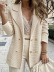 casual long sleeve lapel pockets solid color jacket NSNHYD139630