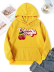 Fruit Print Fleece Warm With Pocket Long Sleeve Hoodie NSSYD115349