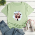 Camiseta casual con estampado de niña de dibujos animados NSYAY115344