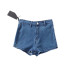 Shorts de mezclilla de color sólido de cintura alta de alta elasticidad delgados NSZQW115398
