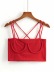 Slim Exposed Navel Solid Color Knitted Camisole NSZQW115400