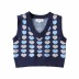 Retro V-Neck Love Jacquard Knitted Vest NSZQW115403