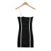 Casual Tight Contrast Color Suspender Dress NSZQW115404