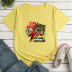 Skull & Leopard Character Print Short-Sleeved Loose T-Shirt NSYAY115567