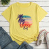 Landscape Personality Print Short-Sleeved Loose T-Shirt NSYAY115564