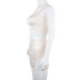 Tight Diamond Chain One-Shoulder Vest & Slit High Waist Skirt Set NSKKB115447
