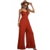 Sling Wide-Leg Loose Solid Color Jumpsuit NSYSQ115477