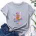 Cartoon Bear Personality Print Short-Sleeved Loose T-Shirt NSYAY115550