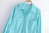 Long Sleeve Lapel Solid Color Cotton Poplin Shirt NSAM115612