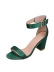 Fish Mouth Buckle Thick High-Heeled Sandals NSYBJ115835