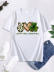 Camiseta de manga corta con estampado de trébol de corazón verde del Día de San Patricio NSSYD115934