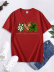 St. Patrick S Day Green Heart Shamrock Print Short Sleeve T-Shirt NSSYD115934