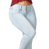 Plus Size High Waist Slim-Fit Jeans NSWL116005