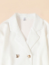 Buttons Solid Color Long Sleeve Suit Jacket With Belt NSSYD116203