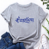 Camiseta holgada de manga corta con estampado de letras NSYAY116394