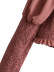 Elastic Waist Long Sleeve Fungus Edge Short Solid Color Top NSXFL116054