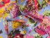 V Neck Ruffle Loose Long-Sleeved Flower Print Top NSXFL116057