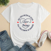 Letter Heart Print Loose Short-Sleeved T-Shirt NSYAY116308