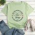 Letter Heart Print Loose Short-Sleeved T-Shirt NSYAY116308