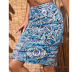 Printed Split Slim Skirt NSYID116305