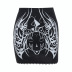 Lace Print Slim Gothic Style Stitching Skirt NSGYB116272