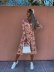 V-Neck Long-Sleeved Split Floral/Leopard Print Dress NSYF116317