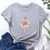 Cosmetic Bag Print short sleeve Loose T-Shirt NSYAY117240