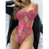 Stereo Embroidery Hollow Bandage One-Piece Underwear NSRBL116571